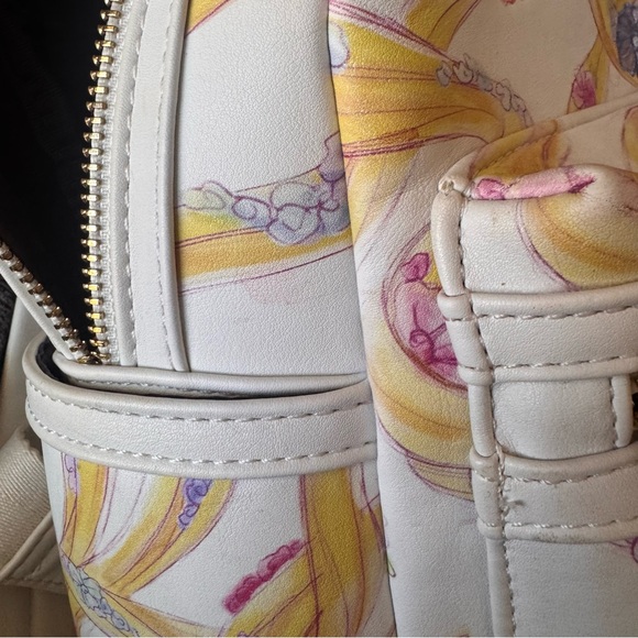 Danielle Nicole Disney Tangled Rapunzel Flow Hair mini backpack. - Picture 11 of 13